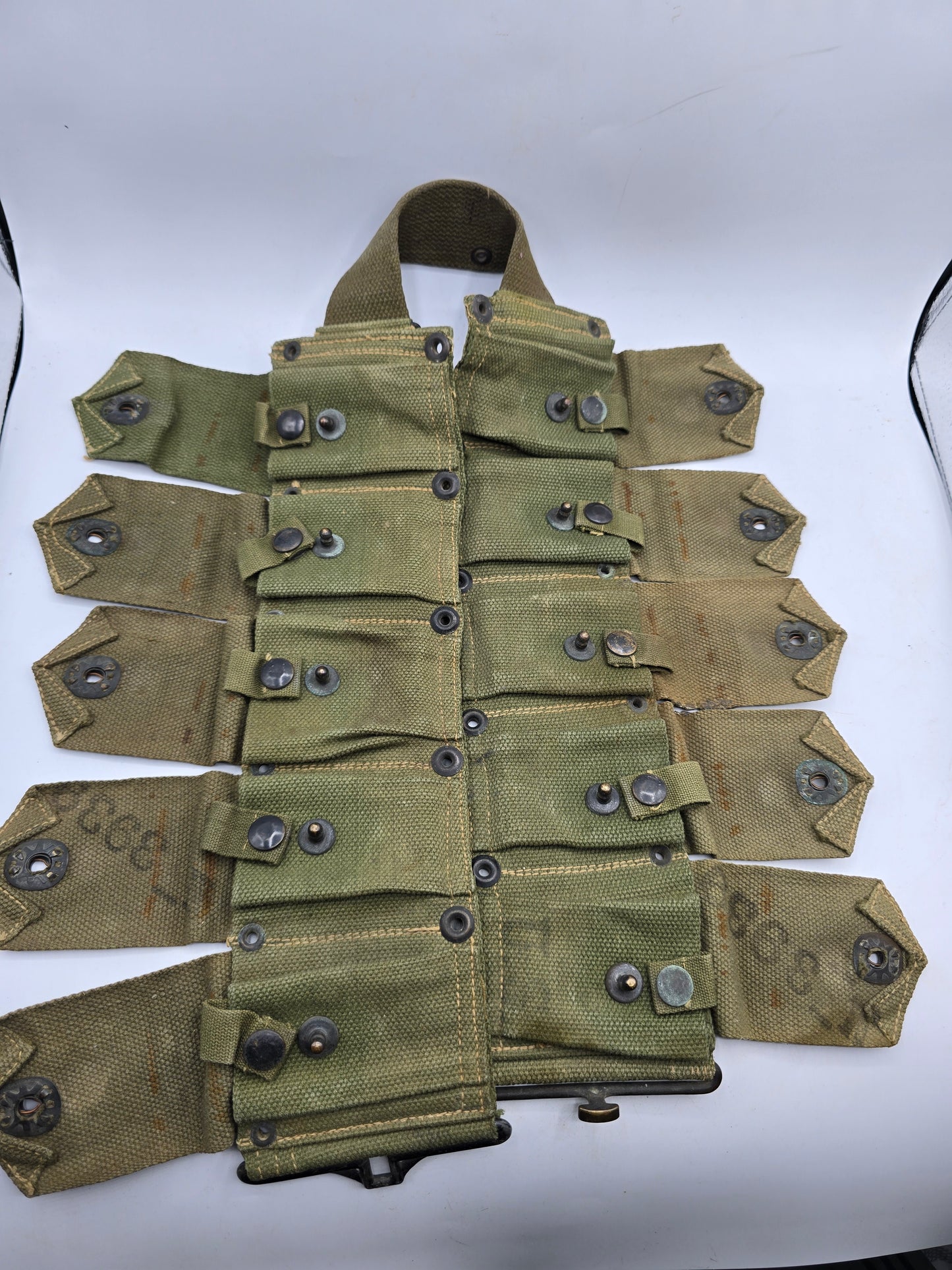 Ceinturon Garand M-1923 US Army bicolore 1944