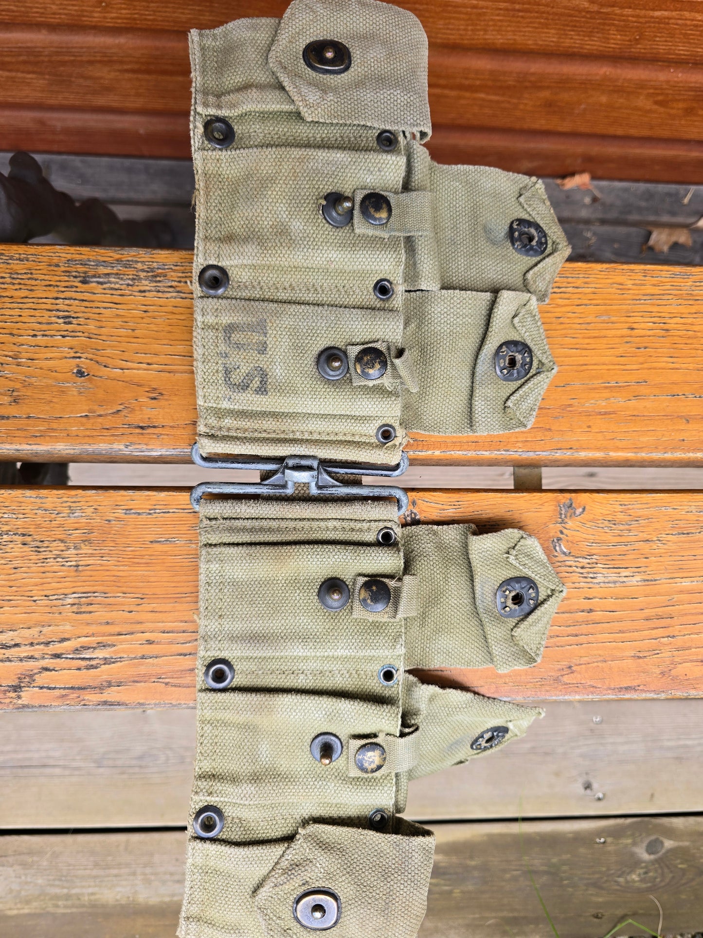 Ceinturon M1 Garand M-1923 cartouchière OD3 de 1942