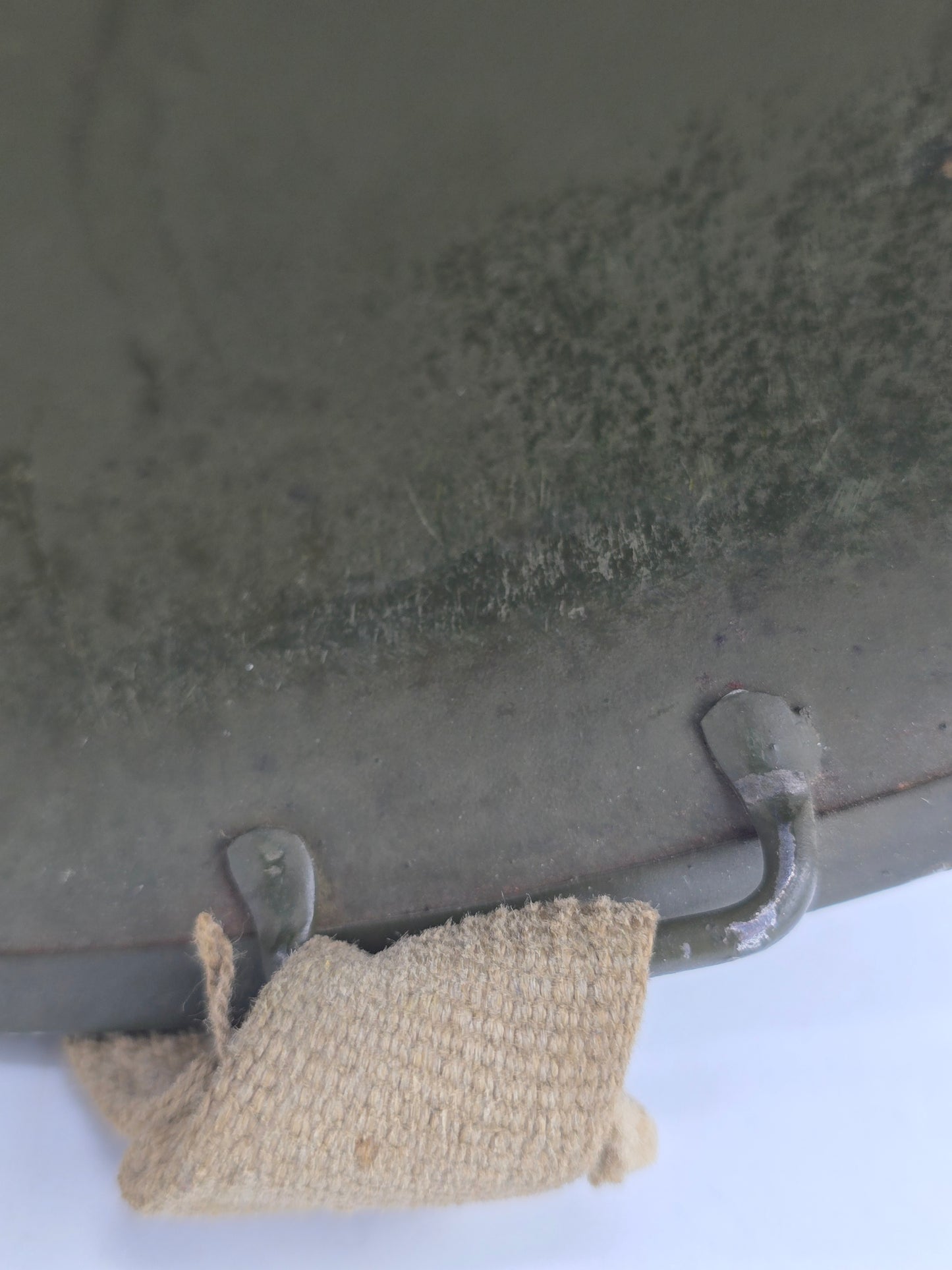 Rare coque de casque US M1 lot 39C 2 Janvier 1944