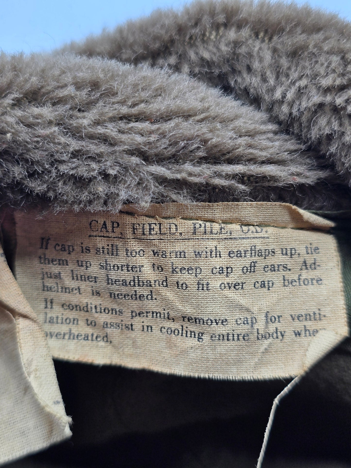 Casquette Cap Field OD M-1943