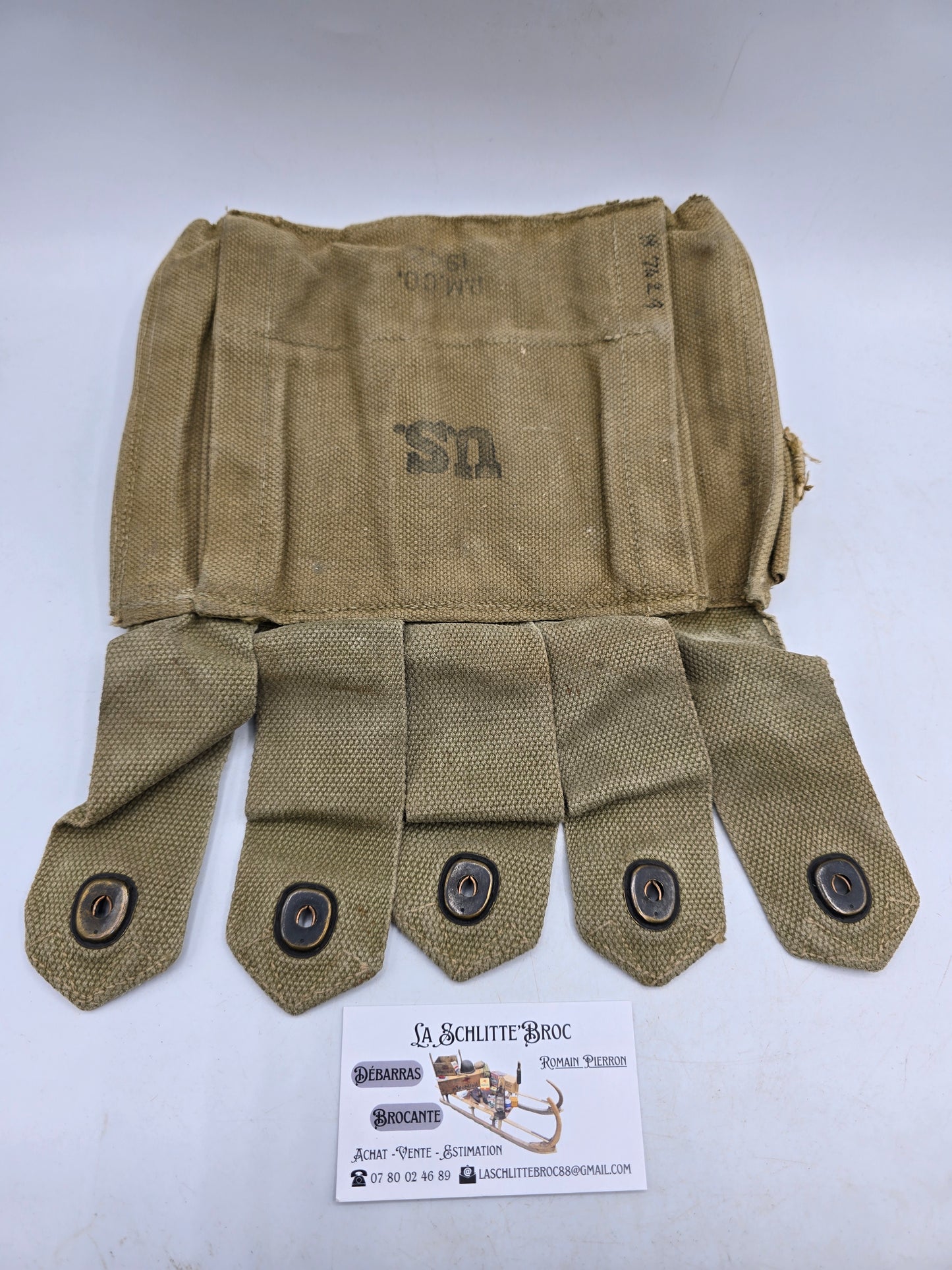 Portes chargeurs Thompson terrain RMCo. 1942 Laundry numbers. 4