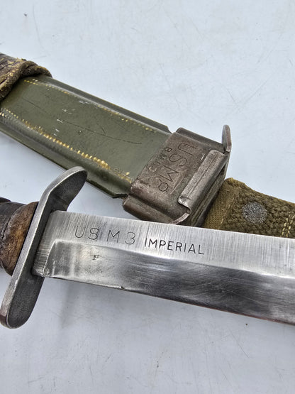 Poignard USM3 étuis USM8 1er Type lame Impérial marquage lame