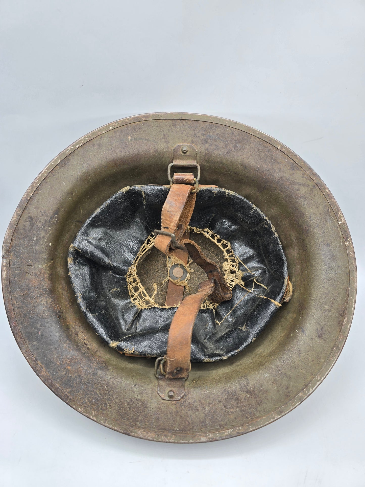 Casque US M1917 daté 1918 ZD 203