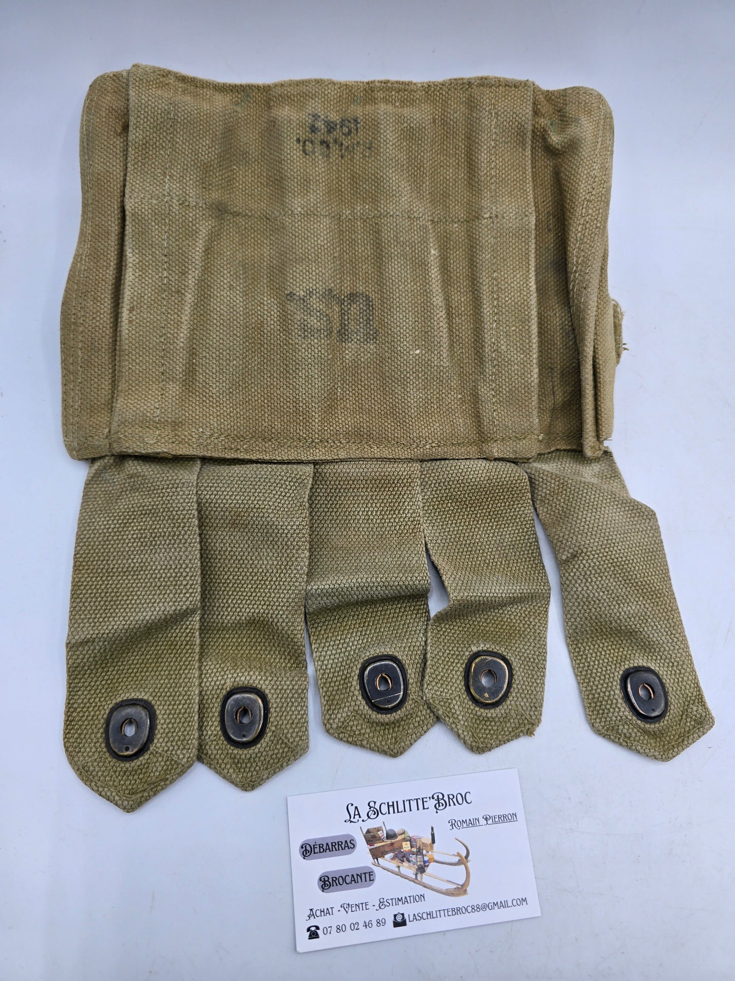 Portes chargeurs Thompson terrain RMCo. 1942 Laundry numbers. 3