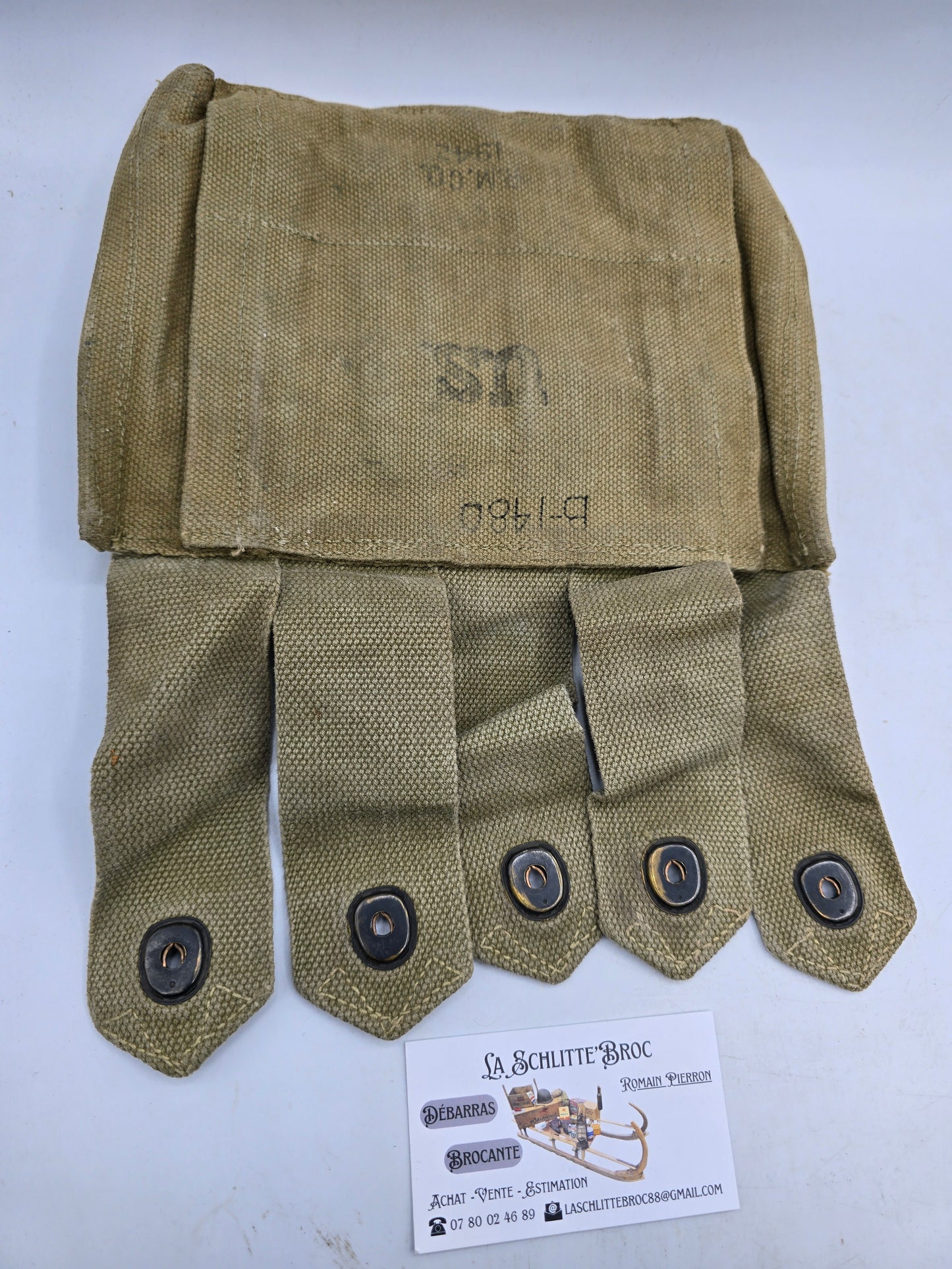 Portes chargeurs Thompson terrain RMCo. 1942 Laundry numbers. 2