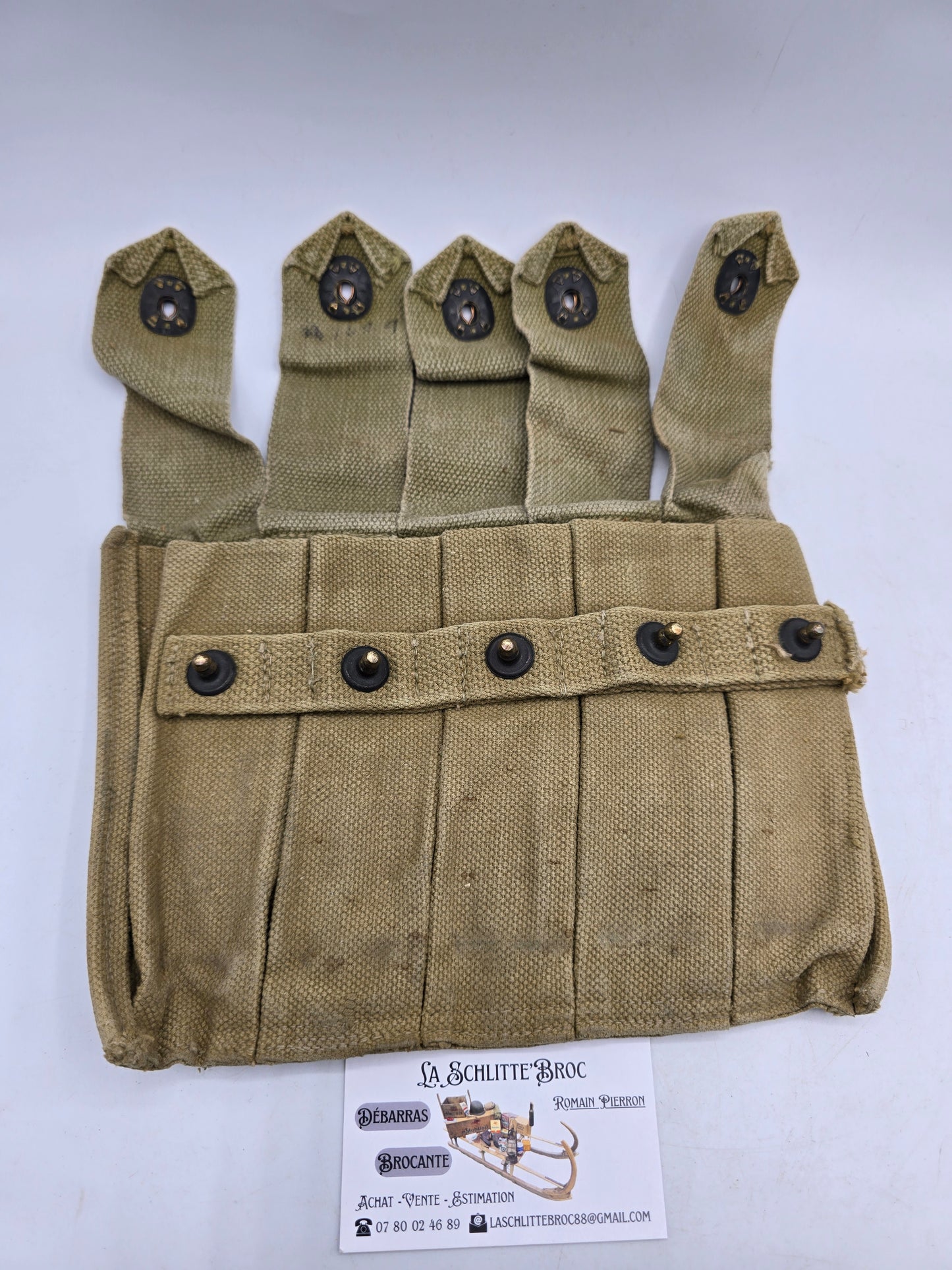 Portes chargeurs Thompson terrain RMCo. 1942 Laundry numbers. 4