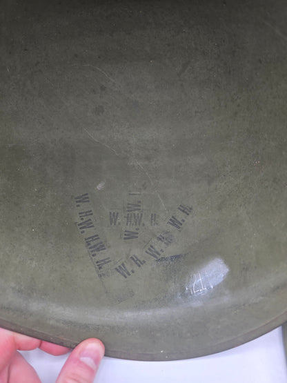 Casque US M1 Coque Schlueter 421A Liner A Vert Seaman avec tampons