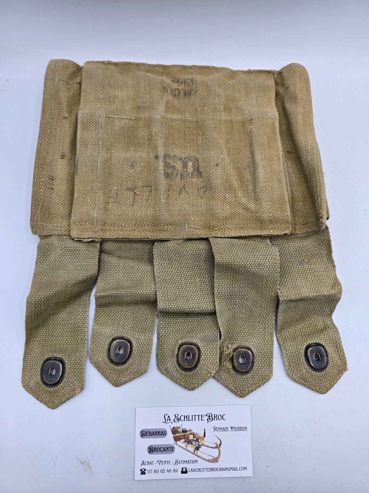 Portes chargeurs Thompson terrain RMCo. 1942 Laundry numbers. 1