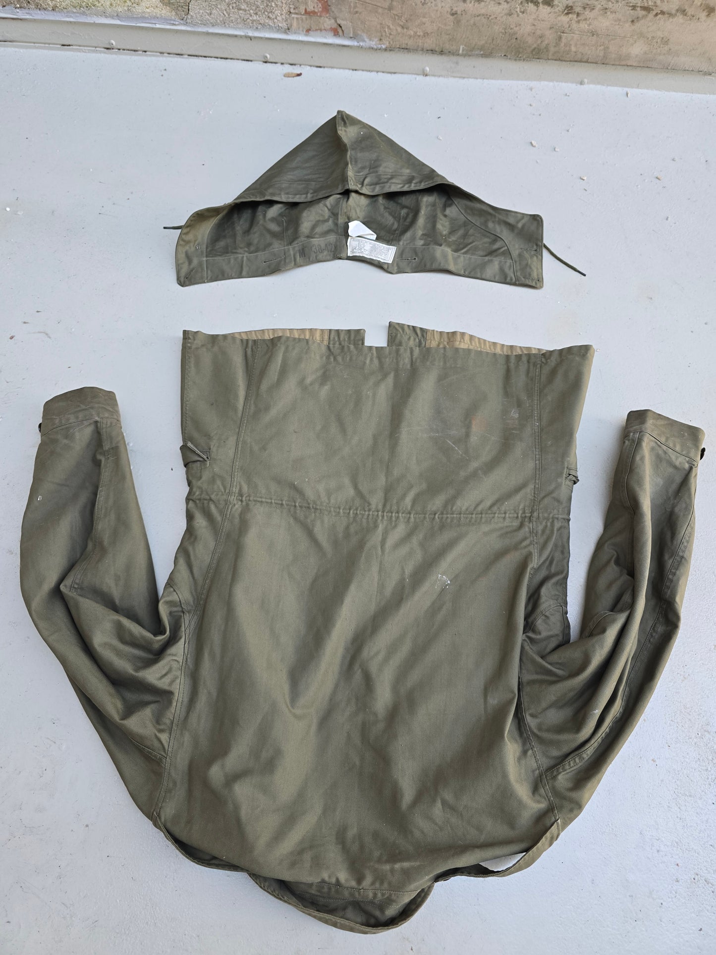 Veste M1943 US Army Août 1944+  Capuche daté 1945