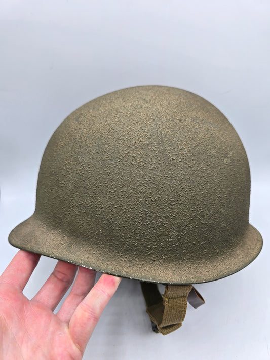 Casque US M1 WW2 lot 60B pattes fixes avec liner