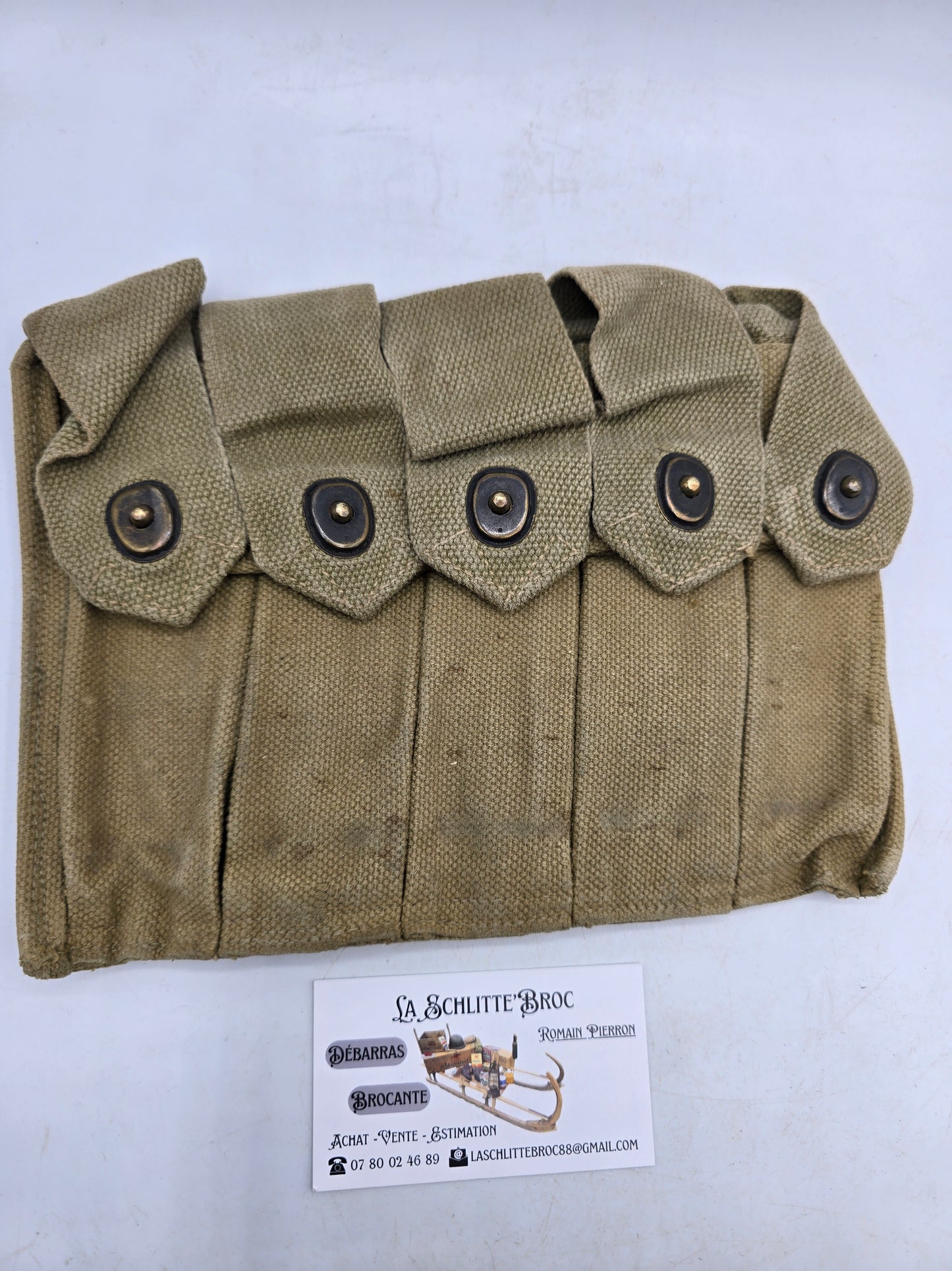 Portes chargeurs Thompson terrain RMCo. 1942 Laundry numbers. 4
