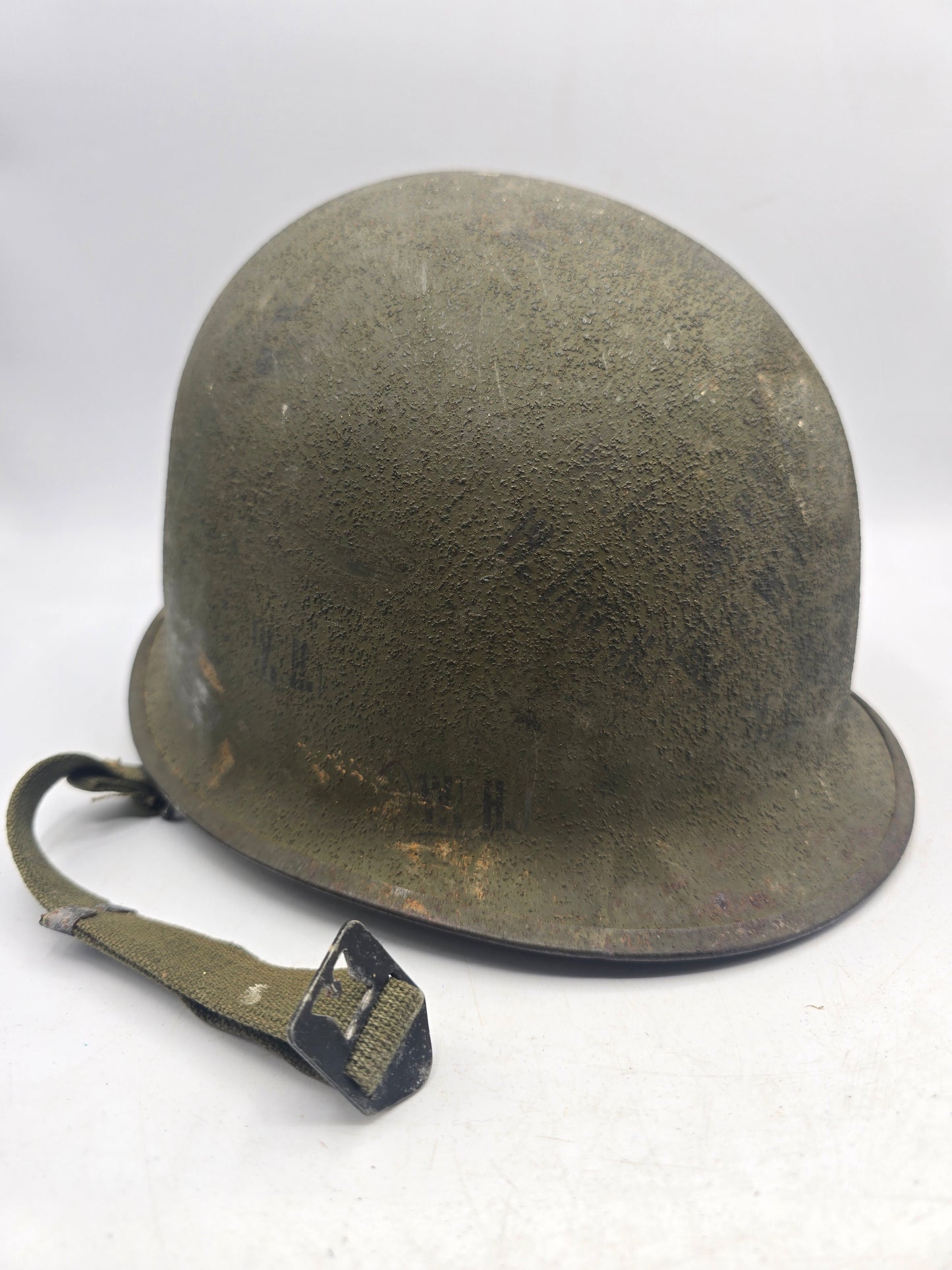 Casque US M1 Coque Schlueter 421A Liner A Vert Seaman avec tampons