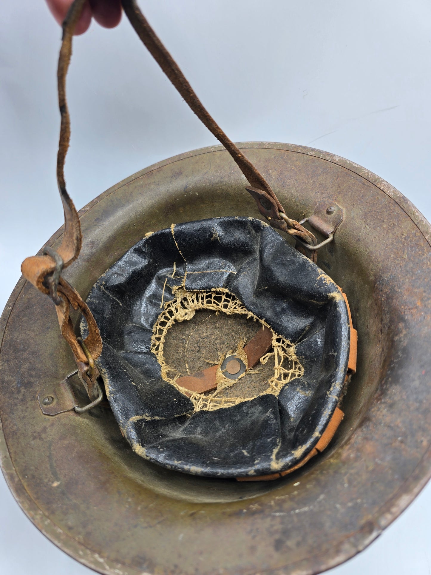 Casque US M1917 daté 1918 ZD 203