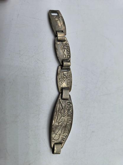 Gourmette souvenir campagne d'Italie US do not forget me Naples Anzio Roma Caserta