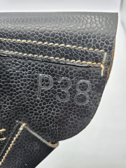 Holster cuir noir P38 Allemand WW2 cxb 4