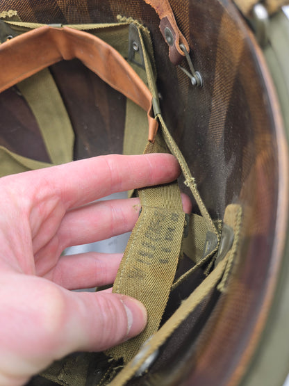 Casque US M1 WW2 lot 60B pattes fixes avec liner