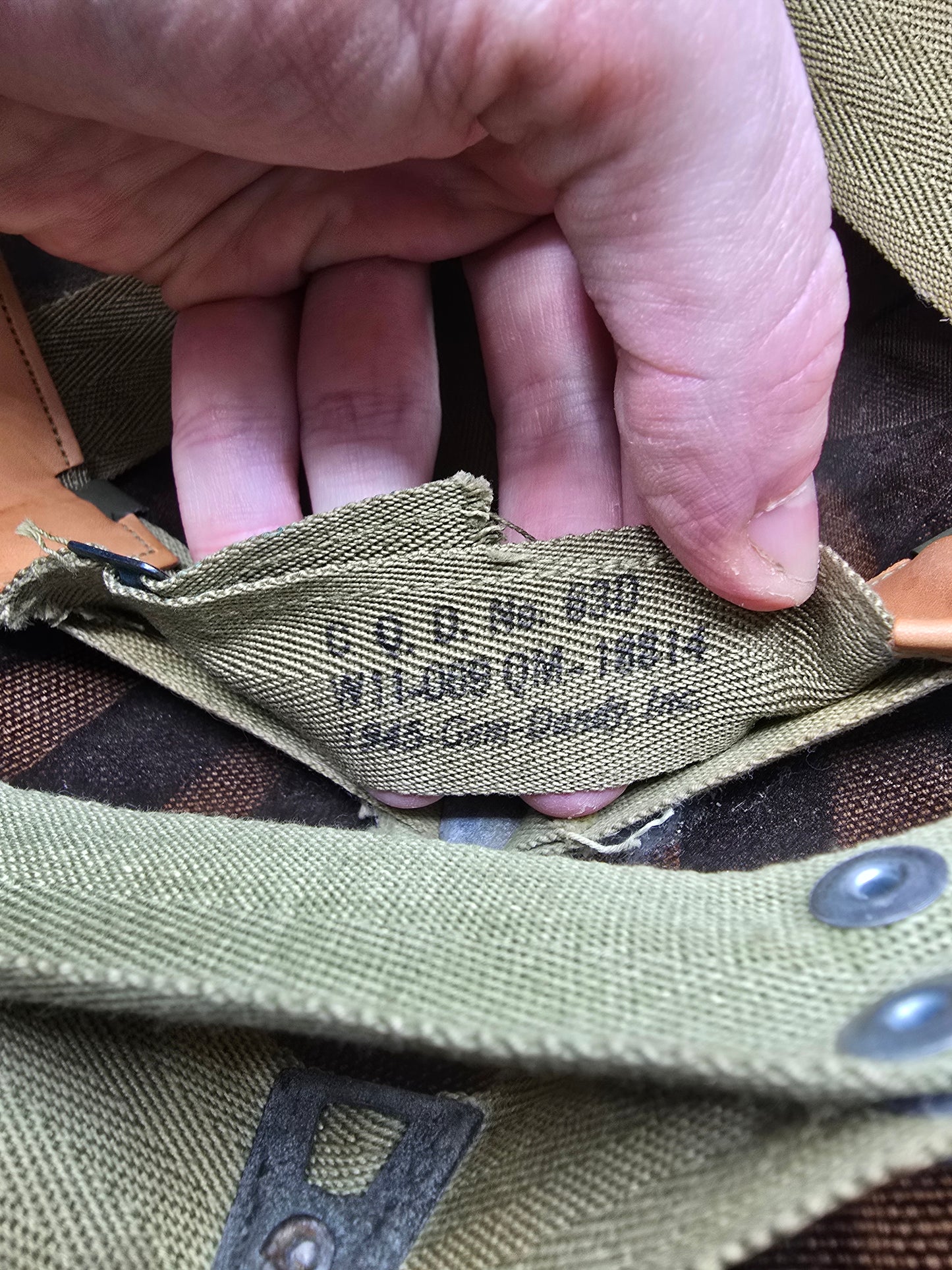 Liner US M1 Casque A Washer peint en vert