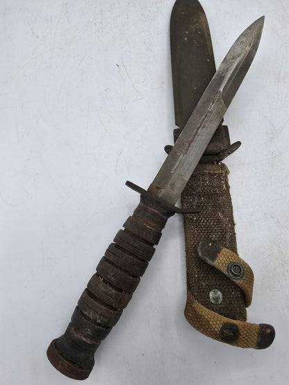 Poignard US M3 Impérial Lame, Etuis M8 premier type jus de trouvaille