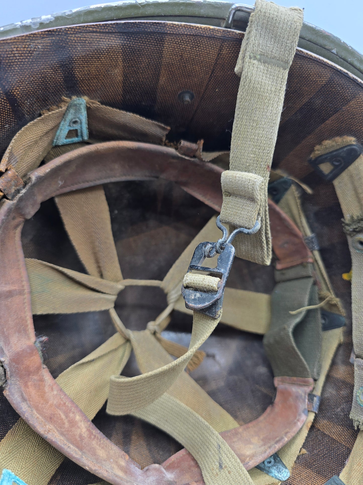 Casque US M1 WW2 pattes fixes avec liner IMP