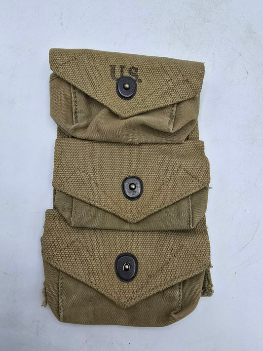 Pochette portes grenades 3 poches US WW2 Kadin 1944