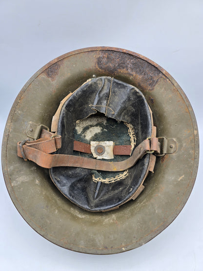 Casque US M1917 daté 1917 complet ZC188