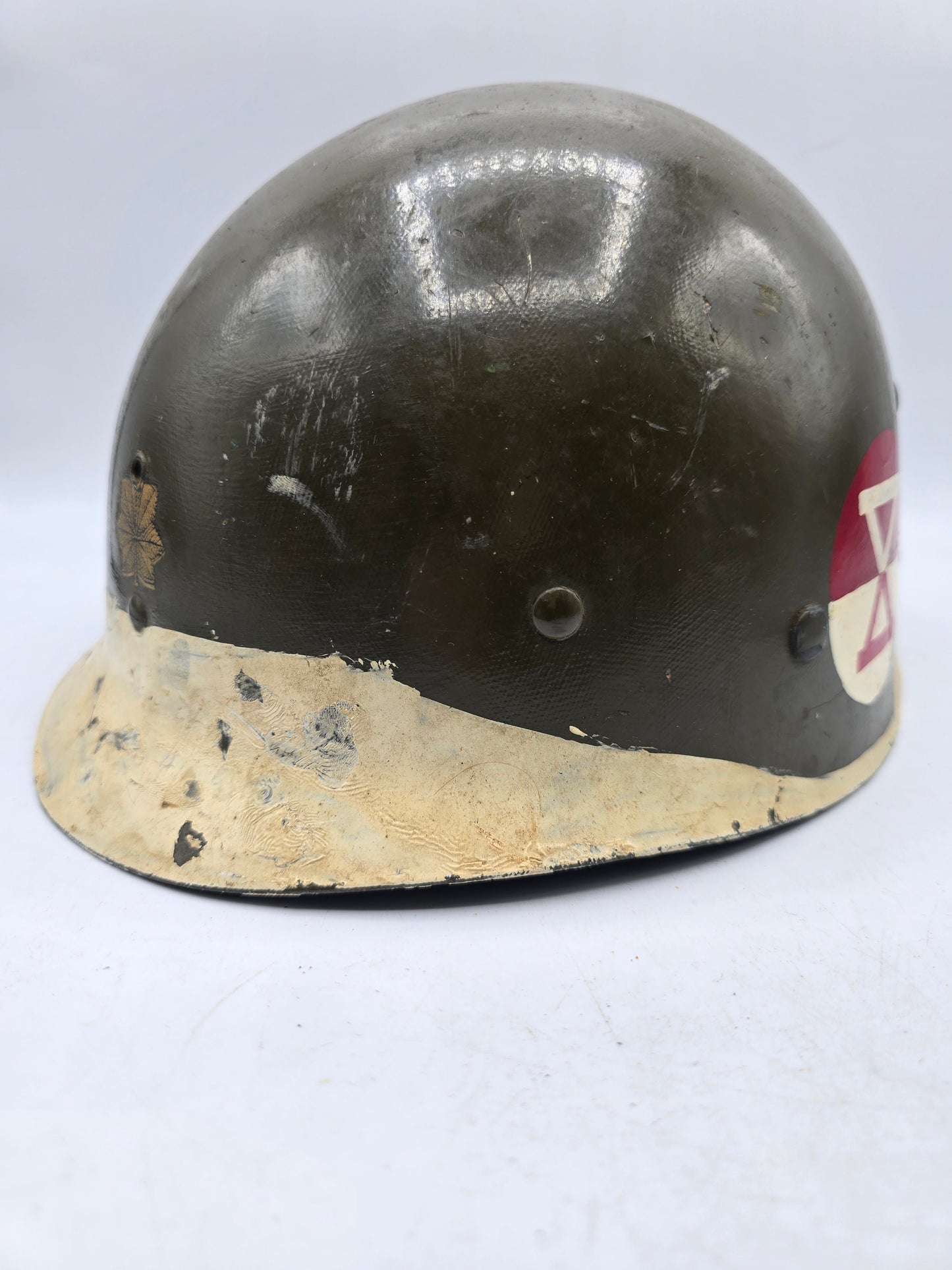 Sous casque US liner barre ETO Lt Col. 10th Corps M1