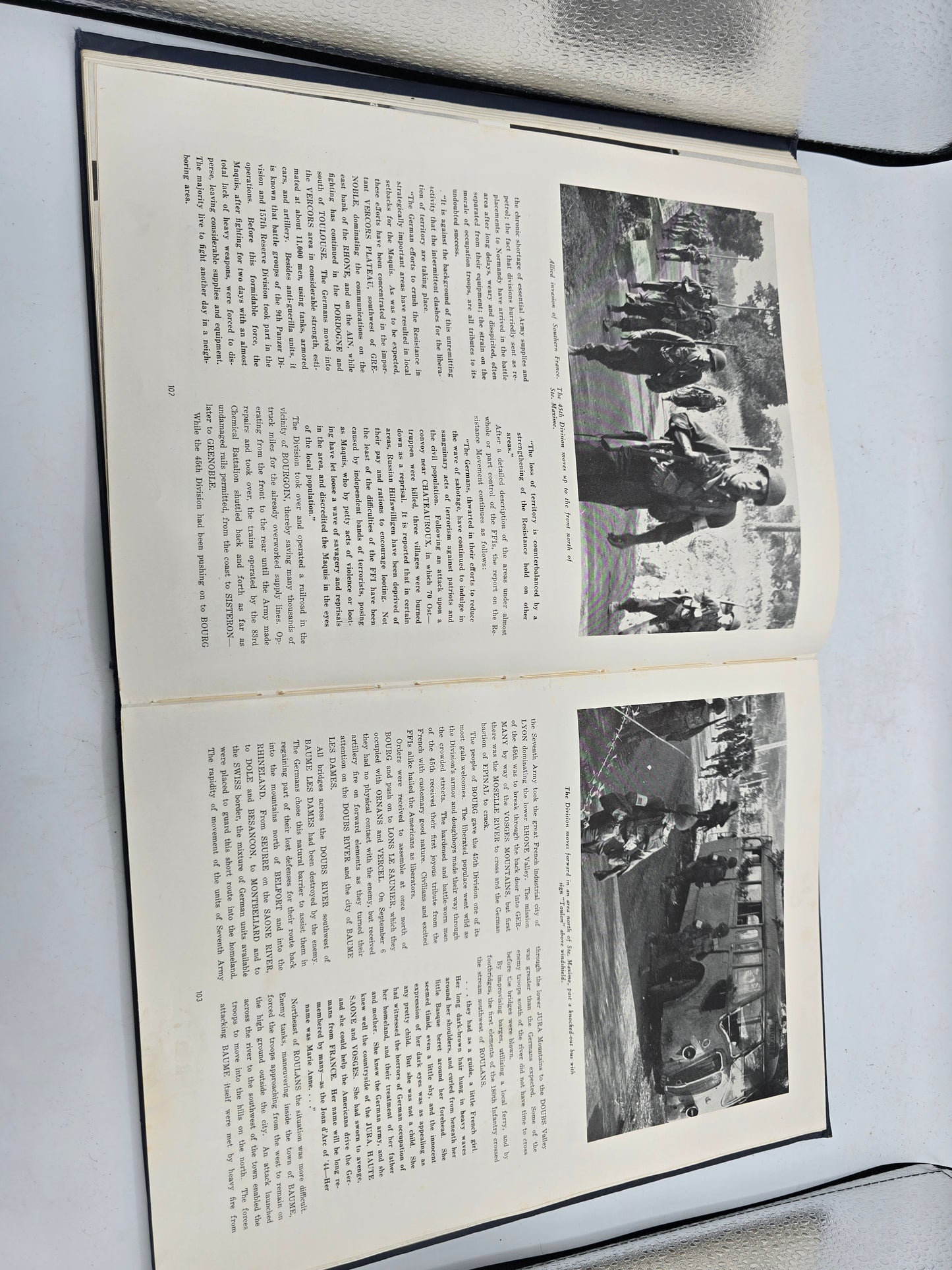Livre 45th Infantry Division 1ère édition de 1946