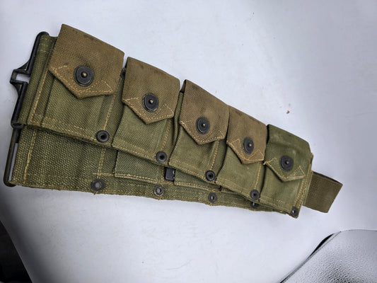 Ceinturon Garand M-1923 US Army bicolore 1944