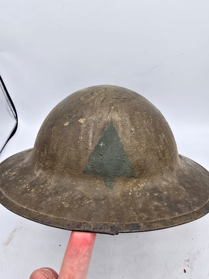 Casque US Anglais Mk1 91st Infantry division ww1 wwi 1917 aef