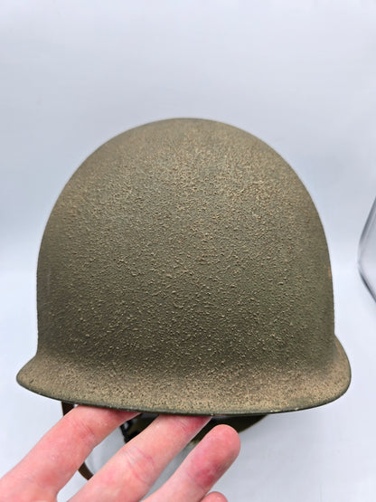 Casque US M1 WW2 lot 60B pattes fixes avec liner