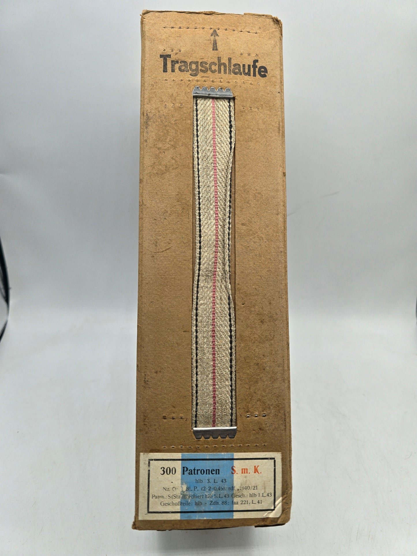 Tragschlaufe avec ses 20 boîtes VIDE 7.92 hlb 1943