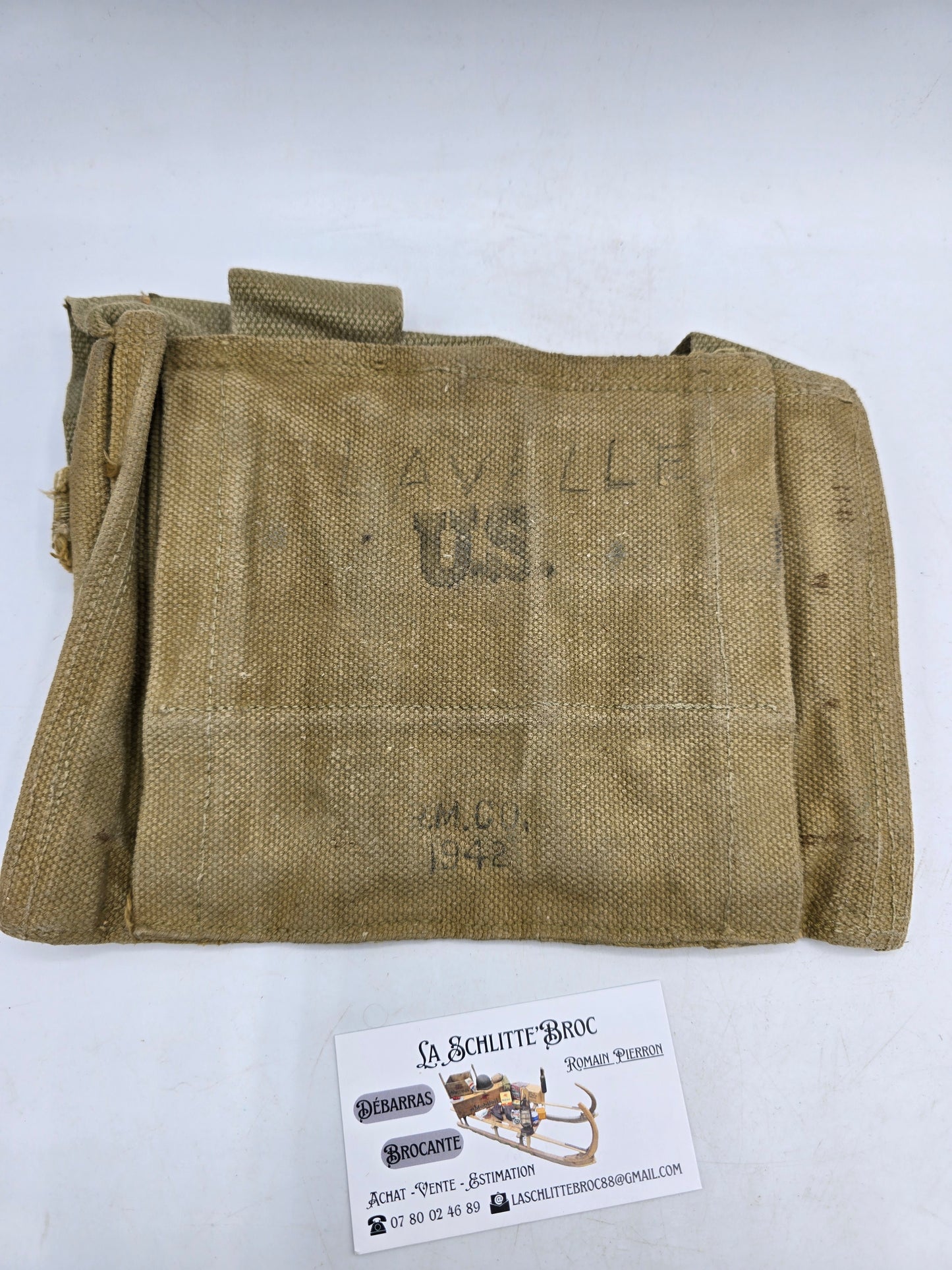 Portes chargeurs Thompson terrain RMCo. 1942 Laundry numbers. 1