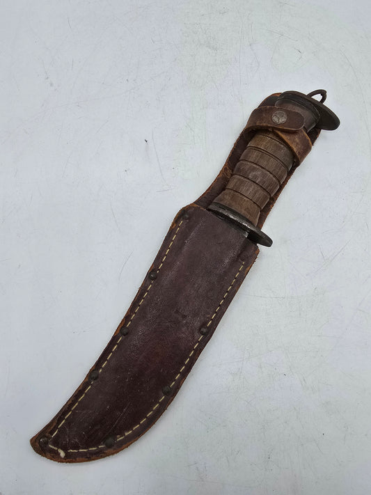 Poignard US WW2 EGW dent de scie nominatif