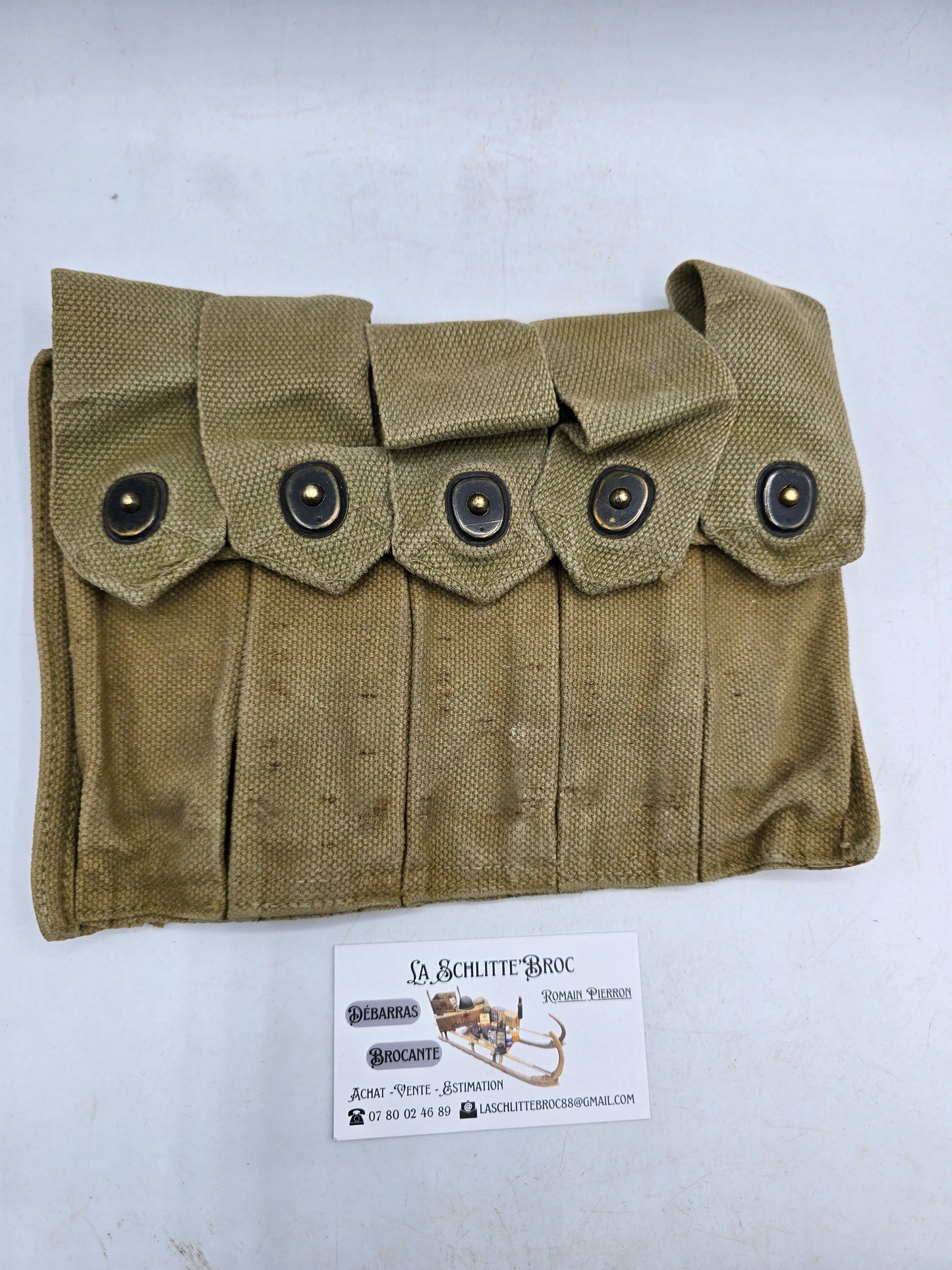 Portes chargeurs Thompson terrain RMCo. 1942 Laundry numbers. 3