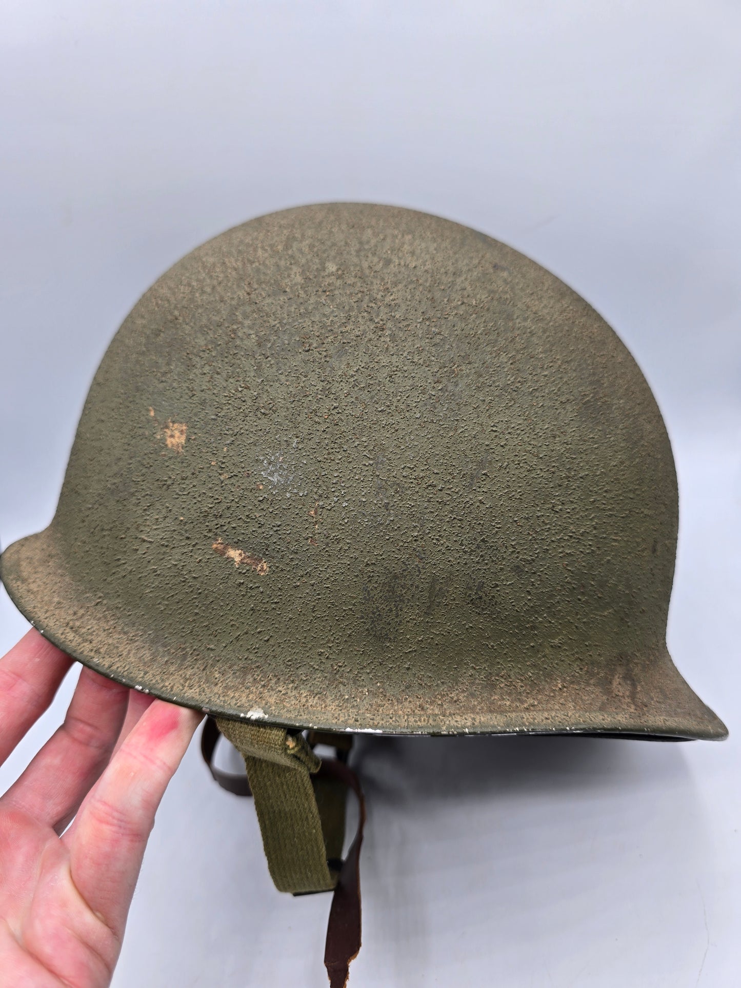 Casque US M1 WW2 lot 60B pattes fixes avec liner