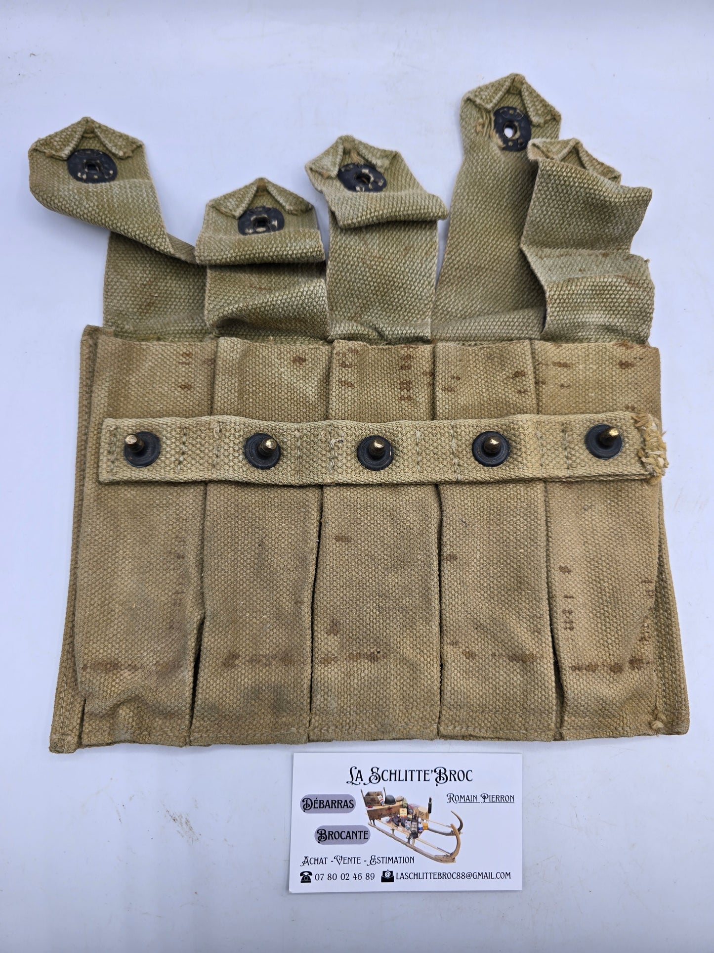 Portes chargeurs Thompson terrain RMCo. 1942 Laundry numbers. 1