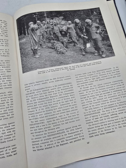 Livre 45th Infantry Division 1ère édition de 1946