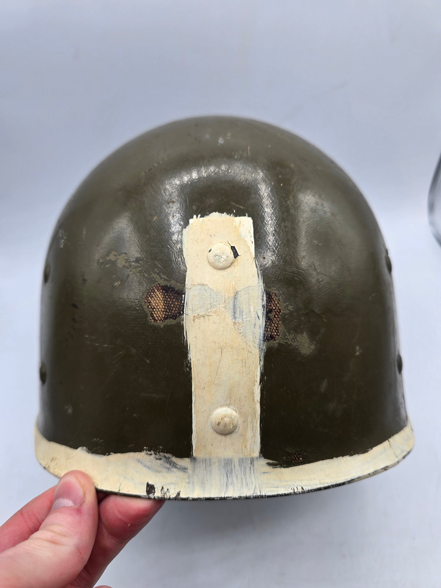 Sous casque US liner barre ETO Lt Col. 10th Corps M1