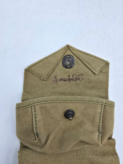 Pochette portes grenades 3 poches US WW2 Kadin 1944