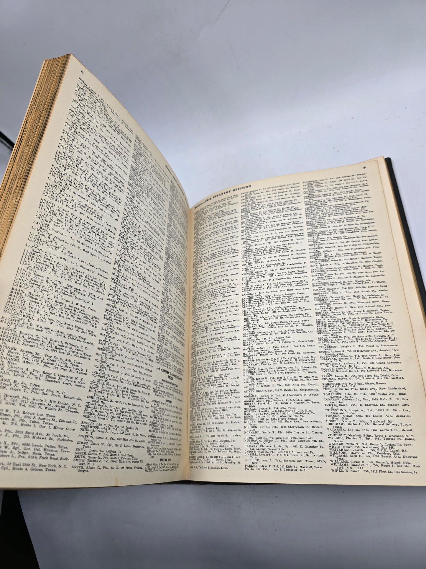 History Books 36th ID US The Fighting 36th original  livre Texas Division