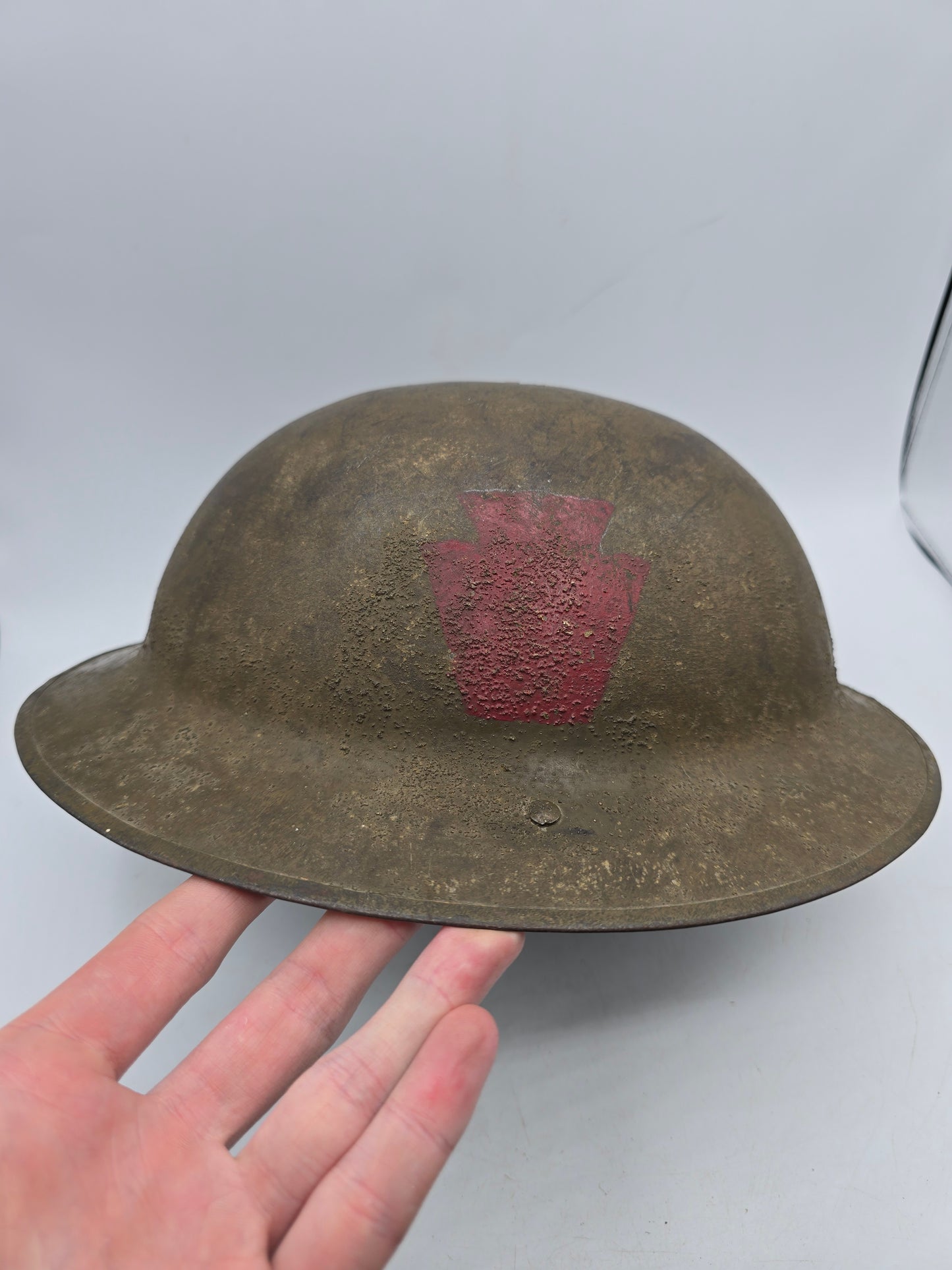 Casque anglais MK1 WW1 28th ID US Keystone WWI