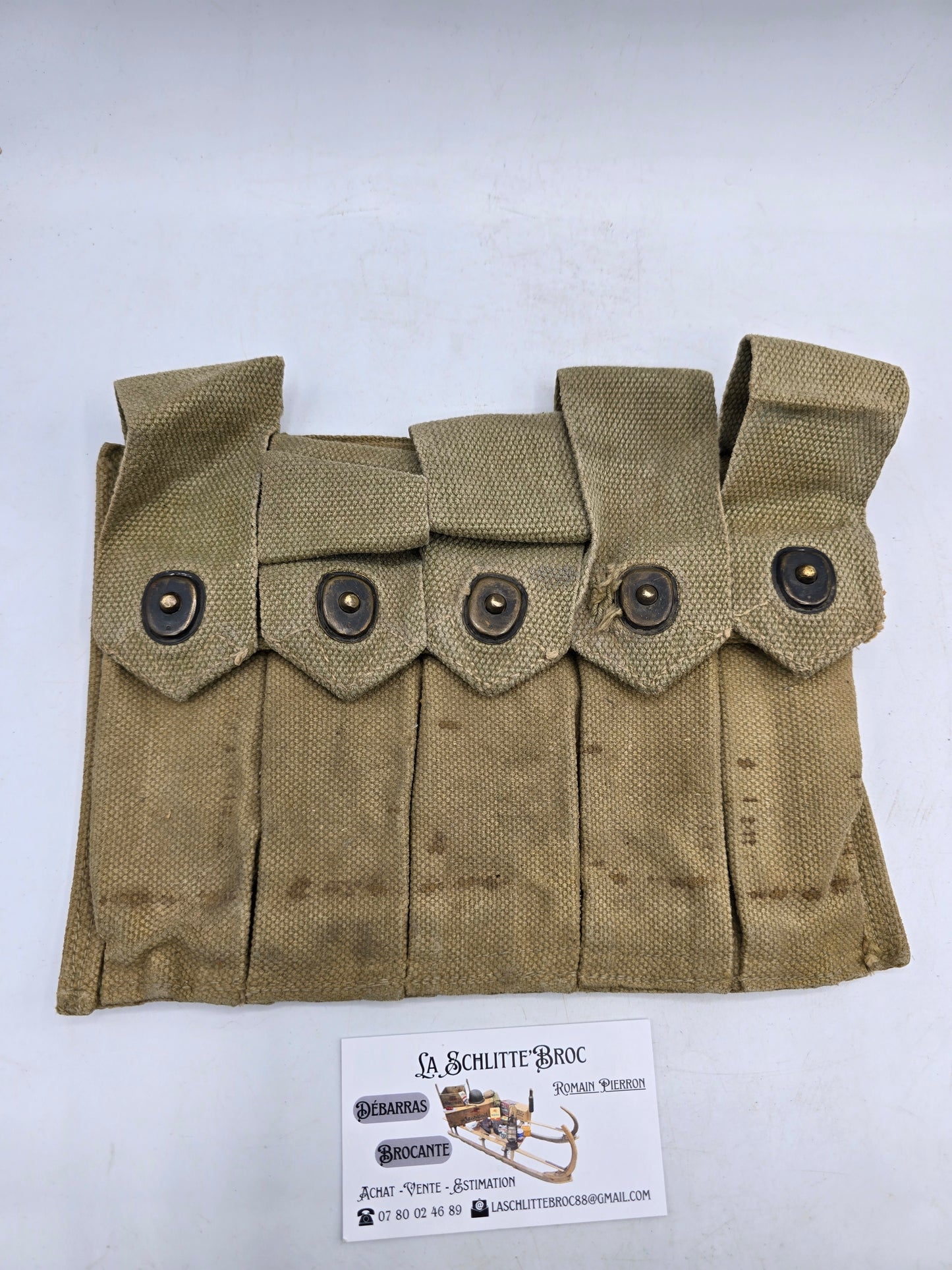 Portes chargeurs Thompson terrain RMCo. 1942 Laundry numbers. 1