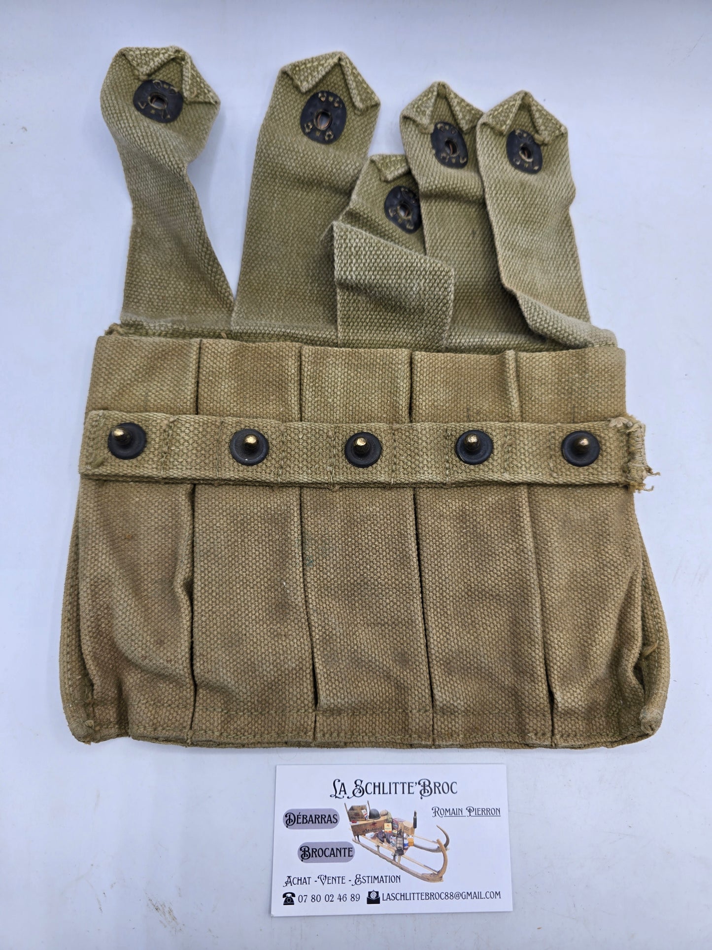 Portes chargeurs Thompson terrain RMCo. 1942 Laundry numbers. 2