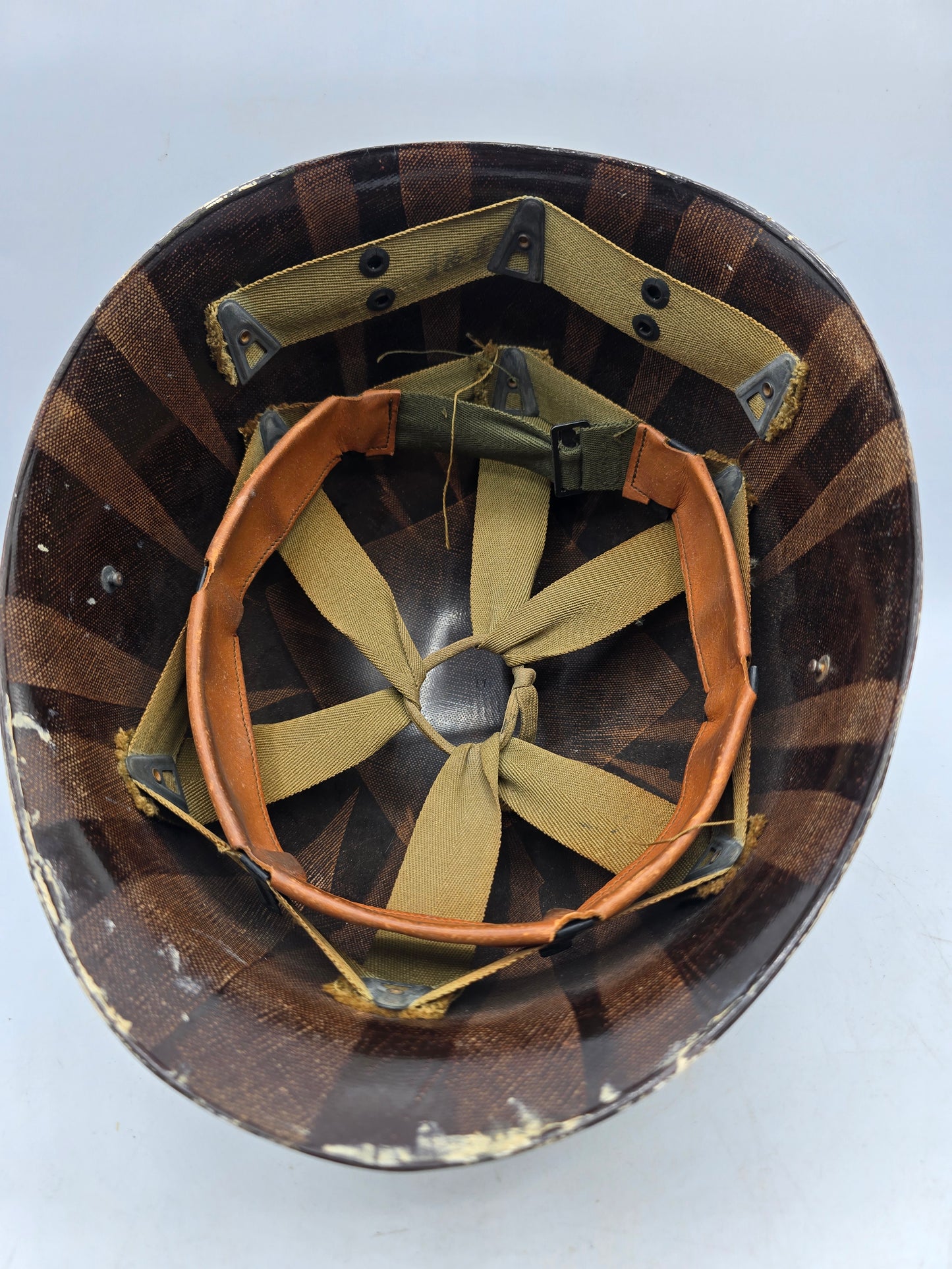 Sous casque US liner barre ETO Lt Col. 10th Corps M1