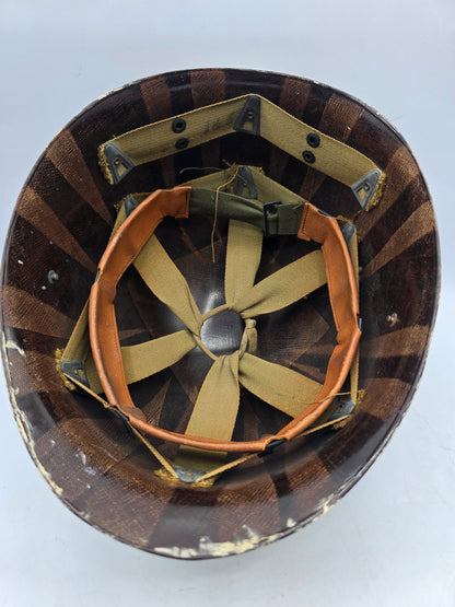 Sous casque US liner barre ETO Lt Col. 10th Corps M1