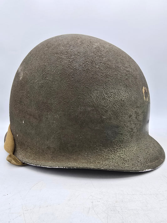 Rare coque de casque US M1 lot 39C 2 Janvier 1944