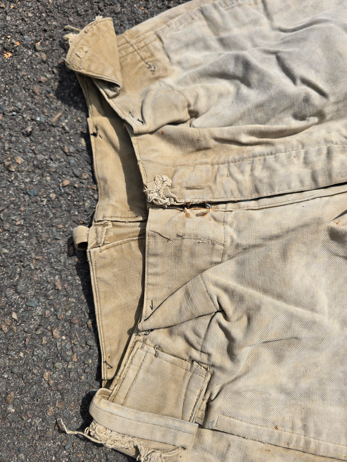 Salopette modèle 1938 armée française repasser en pantalon